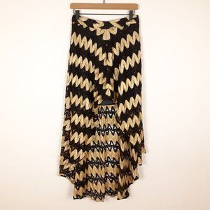 NWT Ark & Co High Low Pattern Skirt